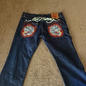 VINTAGE 2007 ED HARDY TIGER JEANS